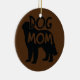 Ornamento De Cerâmica Melhor Cão Mãe Latido Cachorro Dia de as mães Ósse (Right)
