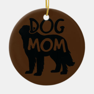 Ornamento De Cerâmica Melhor Cão Mãe Latido Cachorro Dia de as mães Ósse
