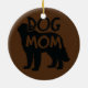 Ornamento De Cerâmica Melhor Cão Mãe Latido Cachorro Dia de as mães Ósse (Traseira)