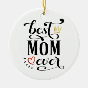 Ornamento De Cerâmica Melhor Citação de Dias de as mães da Mãe  Orna