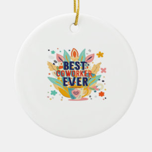 Ornamento De Cerâmica Melhor Colega De Trabalho, Colega Gift, Melhor Col