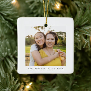 Ornamento De Cerâmica Melhor Foto Personalizada de Sogra