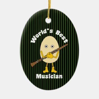 Ornamento De Cerâmica Melhor Músico Clarinet do Mundo