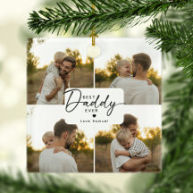 Melhor Papai do Mundo 4 Colagem de Fotos Personali