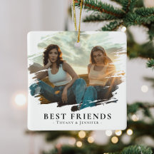 Melhores Amigos Modernos Foto & Nome/s Natal