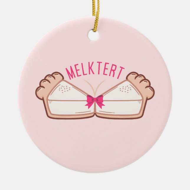Ornamento De Cerâmica MELKTERT Afrikaanse Boeremeisie Personalizado (Frente)