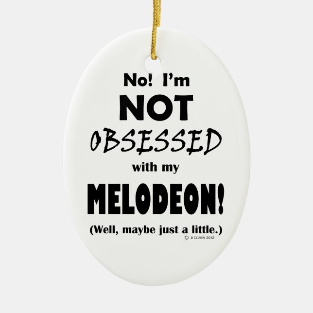 Ornamento De Cerâmica Melodeon Obsso (Frente)