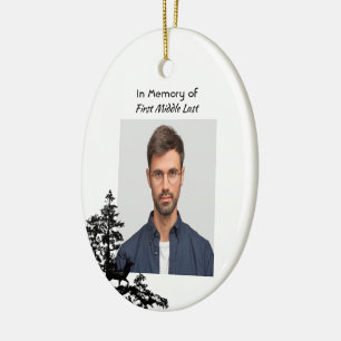 Ornamento De Cerâmica Memória Cristã Keepsasasaaré Masculina Deer