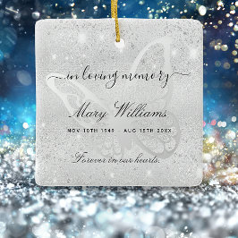 Ornamento De Cerâmica Memória da borboleta reluzente