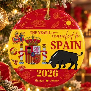 Ornamento De Cerâmica Memória de Viagem à Espanha