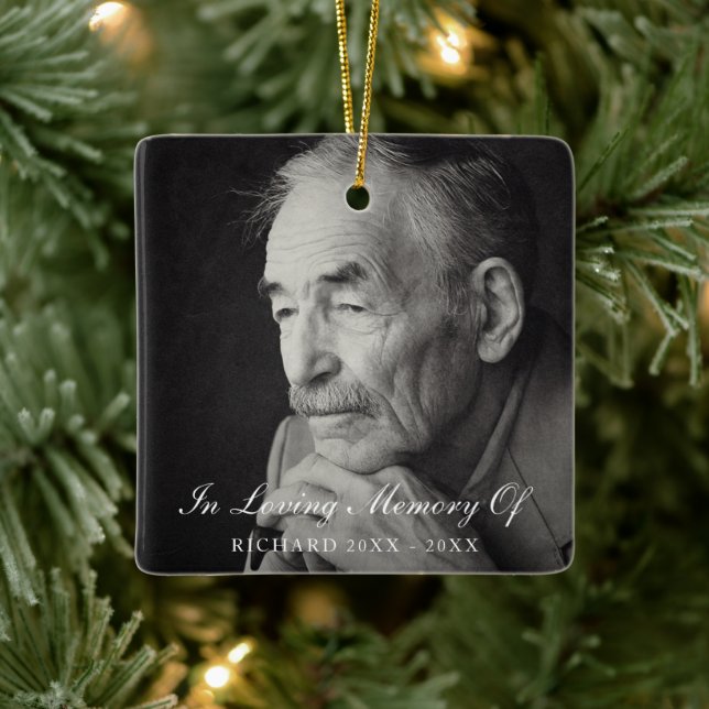 Ornamento De Cerâmica Memória Elegante De Amor (Árvore)