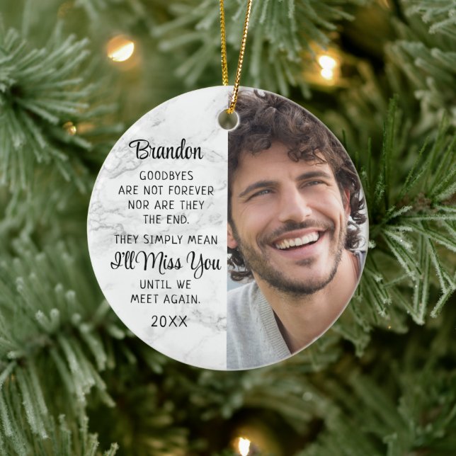 Ornamento De Cerâmica Memorial Citação Fotográfica Lembrança Keepsasasas (Árvore)