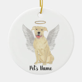 Ornamento De Cerâmica Memorial de Fawn Tan Pitbull Staffy Simpatia