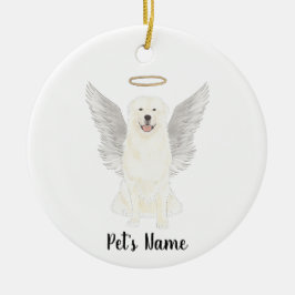 Ornamento De Cerâmica Memorial de Simpatia do Grande Pirineu 