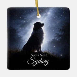 Ornamento De Cerâmica Memorial de Simpatia para Cão Pastor Australiano