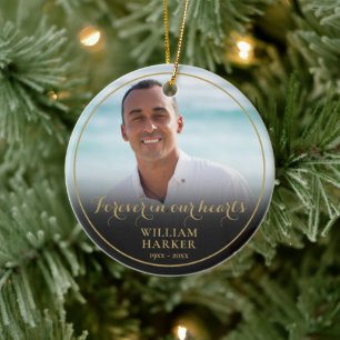 Ornamento De Cerâmica Memorial Foto de Natal Lembrança