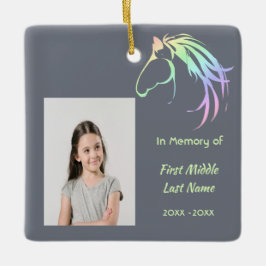 Ornamento De Cerâmica Memorial Keepsake Pastel Horse Art
