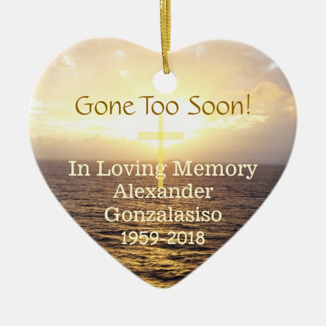 Ornamento De Cerâmica Memorial Memorial Santa (Frente)