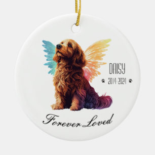 Ornamento De Cerâmica Memorial Personalizado de Cães