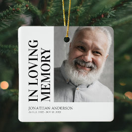 Ornamento De Cerâmica Memorial Photo Christmas