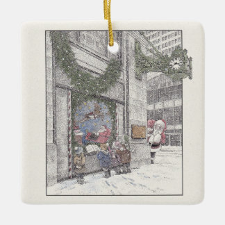 Ornamento De Cerâmica Memórias de Natal no Campo