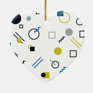 Ornamento De Cerâmica Memphis, legal, moda, arte geométrica moderna