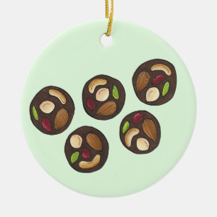 Ornamento De Cerâmica Mendiants French Chocolates Chocolatier Chocoholic