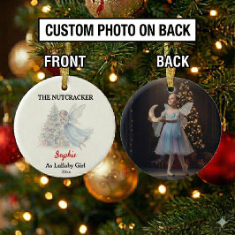 Ornamento De Cerâmica Menina da Canção de Ninar Nutcracker Foto Natal
