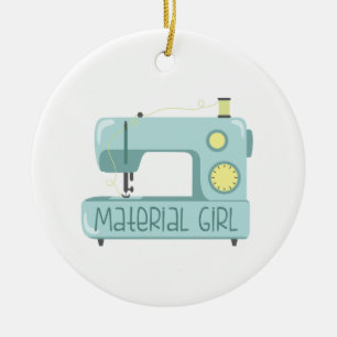 Ornamento De Cerâmica Menina de Material