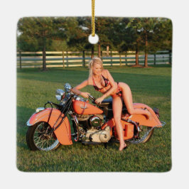 Ornamento De Cerâmica Menina Indiana