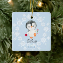 Meninas de Pinguim Adoráveis Natal