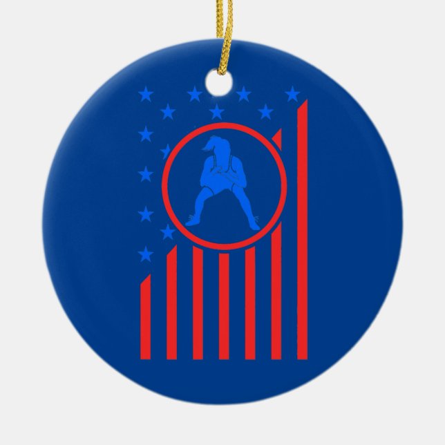 Ornamento De Cerâmica Meninas Luta Mãe Mulheres Lutadoras Lutadoras (Frente)