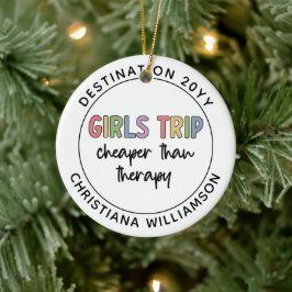 Ornamento De Cerâmica Meninas Personalizadas Viajam Mais Baratas Do Que 