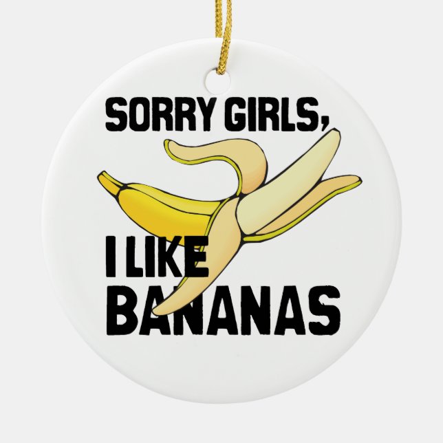 ORNAMENTO DE CERÂMICA MENINAS PESAROSAS EU GOSTO DAS BANANAS - .PNG (Frente)
