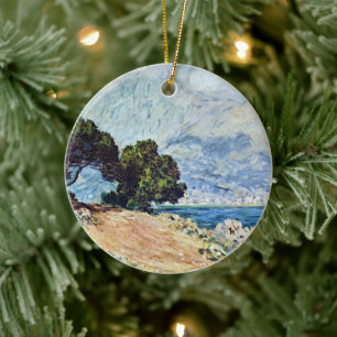 Ornamento De Cerâmica Menton visto do Cap Martin por Claude Monet