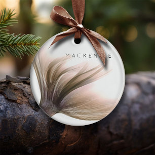 Ornamento De Cerâmica Mermaid Glam XMAS   Cauda Dourada de Rosa de cobre