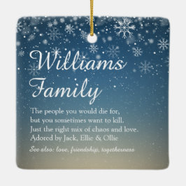 Ornamento De Cerâmica Merry Christmas Elegant Holiday Definition