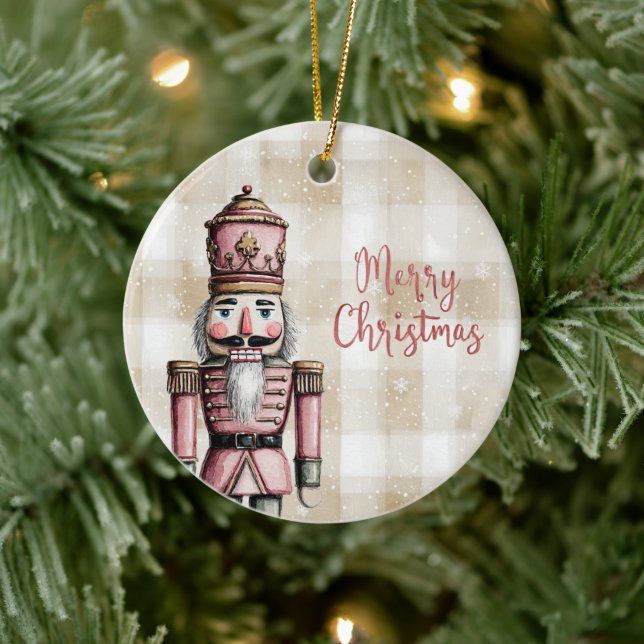 Ornamento De Cerâmica Merry Christmas Nutcracker Ornament (Árvore)