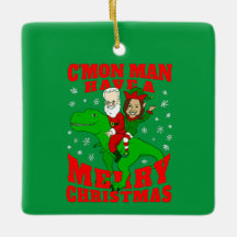 merry christmas santa biden kamala harris dinosaur