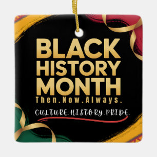 Ornamento De Cerâmica " Mês da História Negra Cultura História Orgulho ”