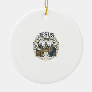 Ornamento De Cerâmica Mesa de Comunhão de Jesus Mesa de Comunhão de Jesu