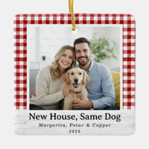 Ornamento De Cerâmica Mesmo Cachorro, Nova Casa - Foto de Verificação de