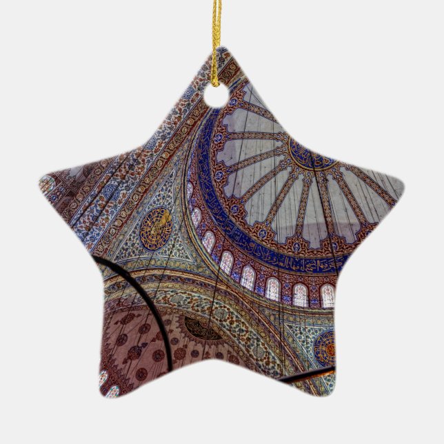 Ornamento De Cerâmica Mesquita azul Istambul (Frente)