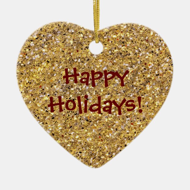 Ornamento De Cerâmica Mesquita Dourada (Frente)