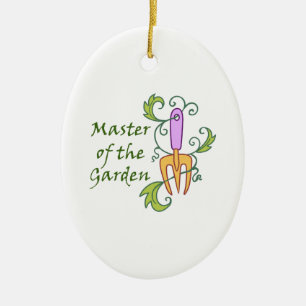 ORNAMENTO DE CERÂMICA MESTRE DO JARDIM