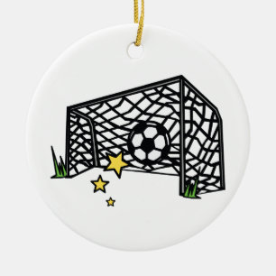 Ornamento De Cerâmica Meta de futebol