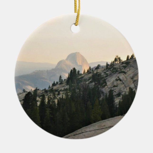 Ornamento De Cerâmica Metade Dome de Olmstead Point, Yosemite, CA (Frente)