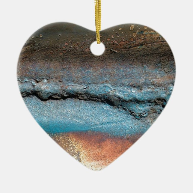 Ornamento De Cerâmica Metais Oxidados (Frente)