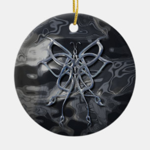 Ornamento De Cerâmica Metal celta da borboleta