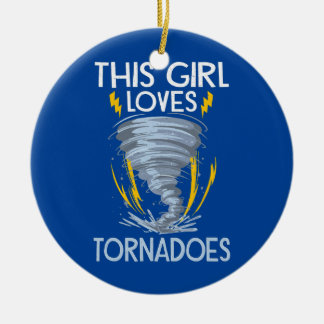 Ornamento De Cerâmica Meteorologia Crianças Tornado Tempestade Perseguin